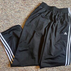 Adidas Men's Essentials 3-Stripes Track Suit Bottoms - Size Medium